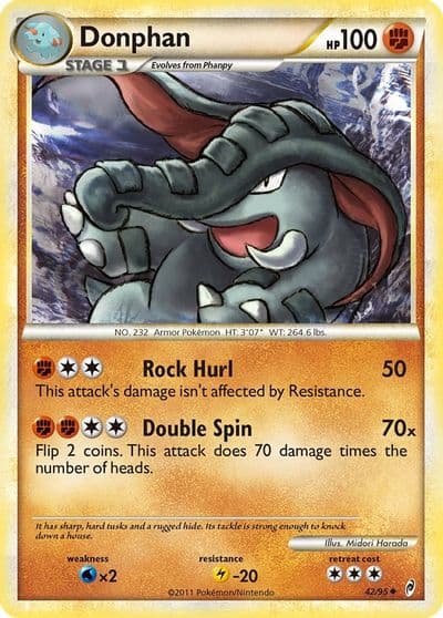 Donphan Call of Legends Pokemon card