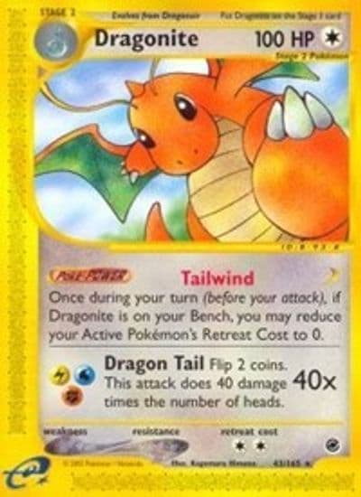 Dragonite (43) Expedition Pokemon card