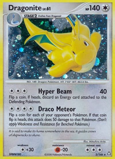 Dragonite Legends Awakened Pokemon card