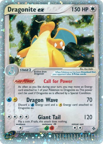 Dragonite ex Dragon Pokemon card