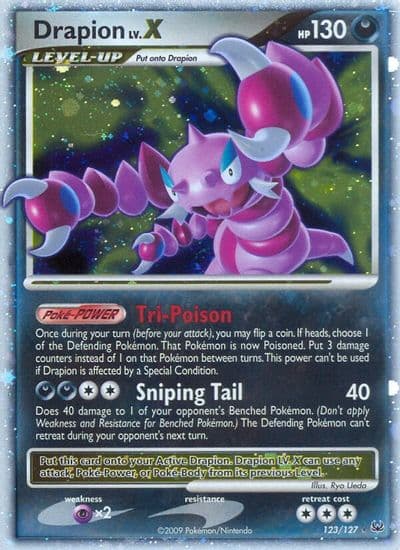 Drapion LV.X Platinum Pokemon card