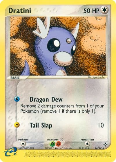Dratini Dragon Pokemon card