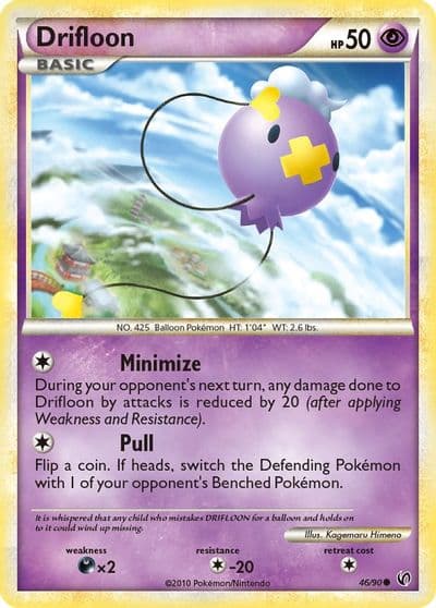 Drifloon Undaunted Pokemon card