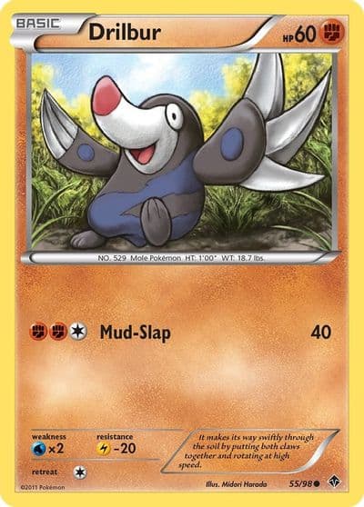 Drilbur (55) Emerging Powers Pokemon card