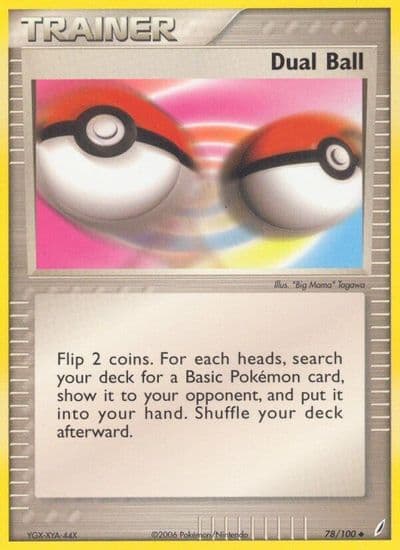 Dual Ball Crystal Guardians Pokemon card