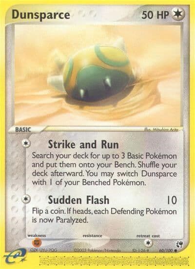 Dunsparce EX Battle Stadium Pokemon card