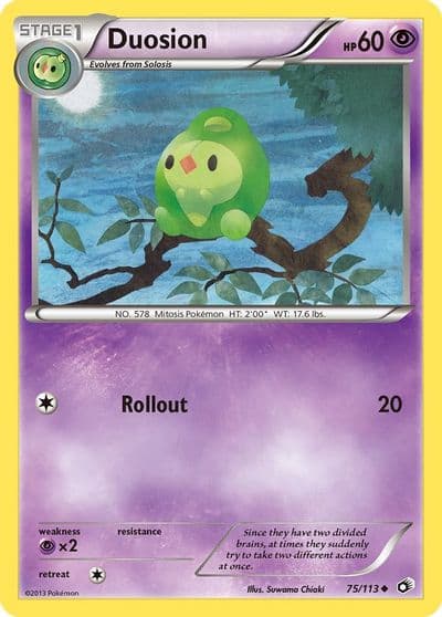 Duosion Legendary Treasures Pokemon card
