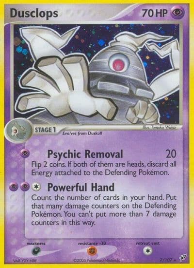 Dusclops Deoxys Pokemon card