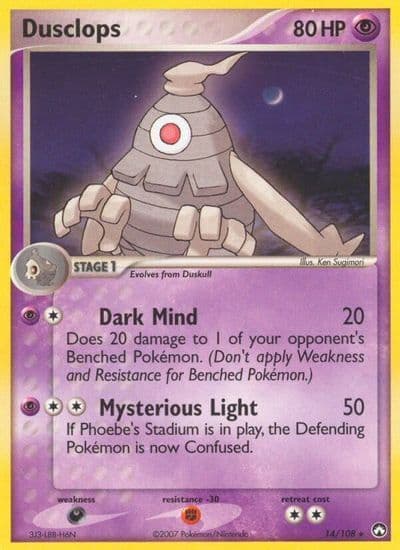 Dusclops Power Keepers Pokemon card
