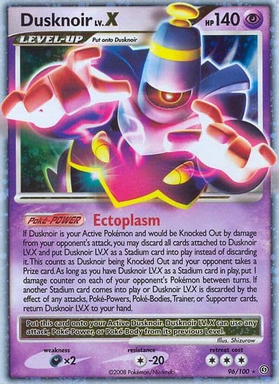 Dusknoir LV.X Stormfront Pokemon card