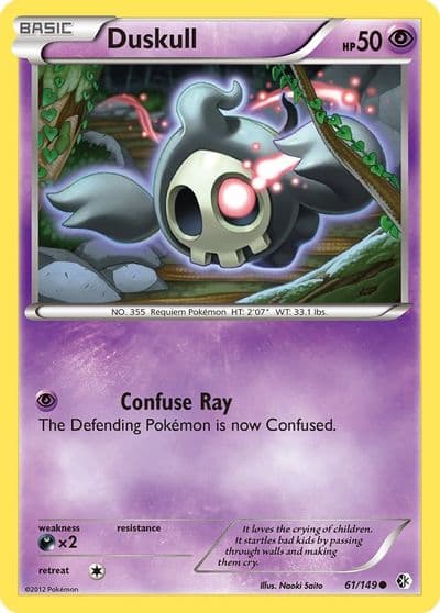 Duskull Boundaries Crossed Pokemon card