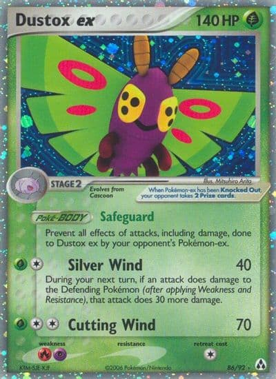 Dustox ex Legend Maker Pokemon card
