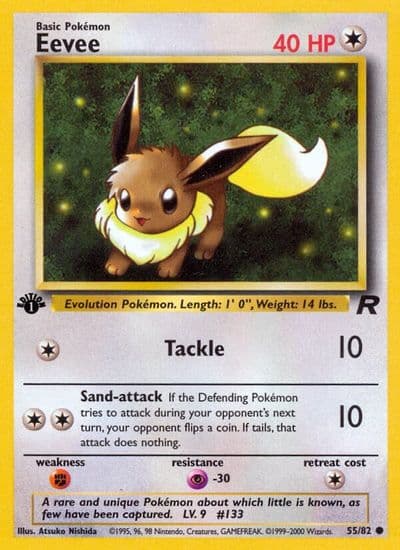 Eevee Team Rocket Pokemon card