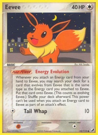 Eevee Unseen Forces Pokemon card