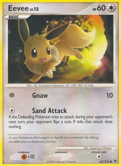 Eevee (63) Majestic Dawn Pokemon card