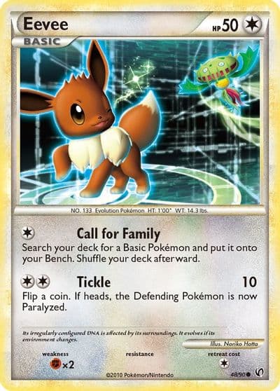 Eevee (48) Undaunted Pokemon card
