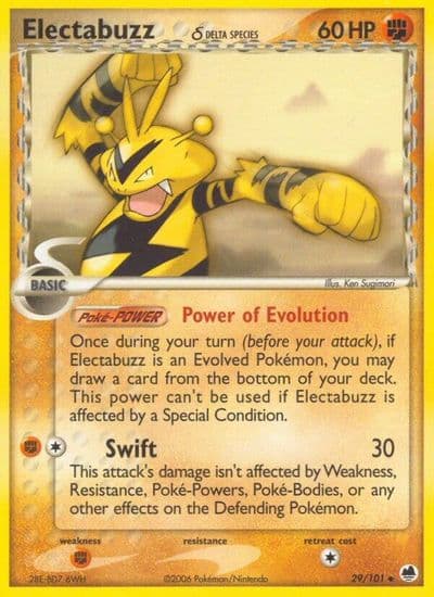 Electabuzz (Delta Species) Dragon Frontiers Pokemon card