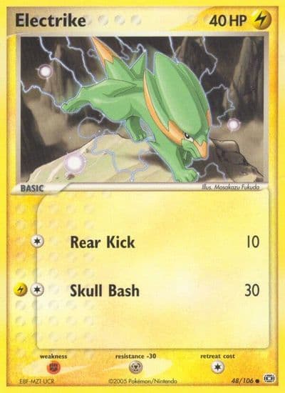 Electrike Emerald Pokemon card