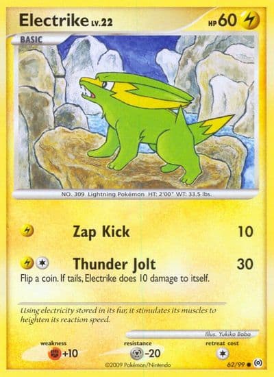 Electrike (62) Arceus Pokemon card