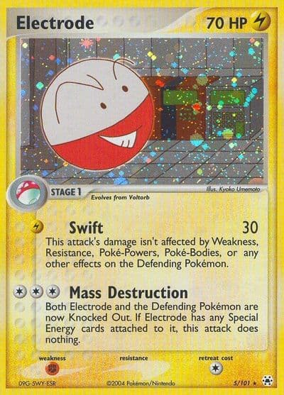 Electrode Hidden Legends Pokemon card