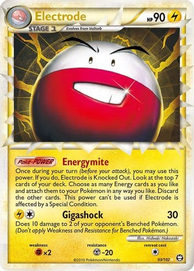 Electrode (Prime) Triumphant Pokemon card