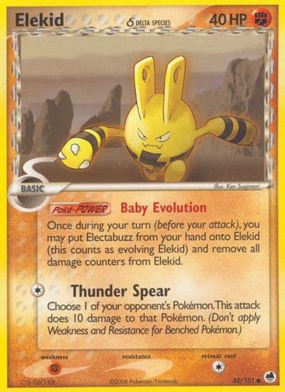 Elekid (Delta Species) Dragon Frontiers Pokemon card