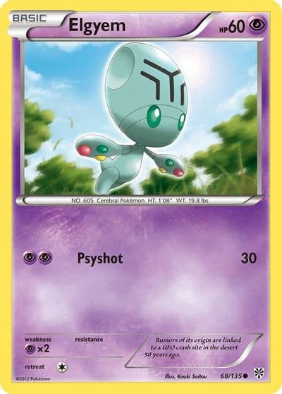 Elgyem (68) Plasma Storm Pokemon card