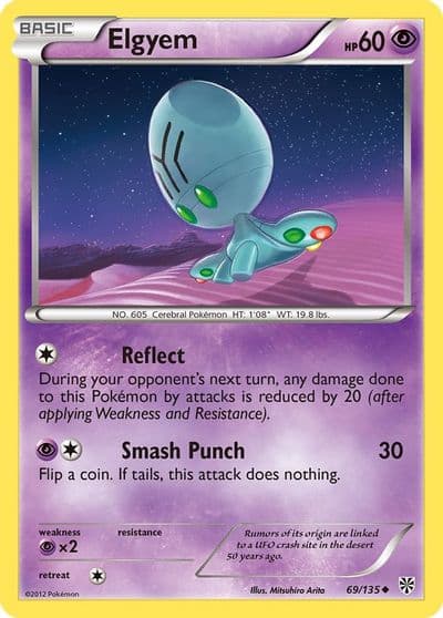 Elgyem (69) Plasma Storm Pokemon card