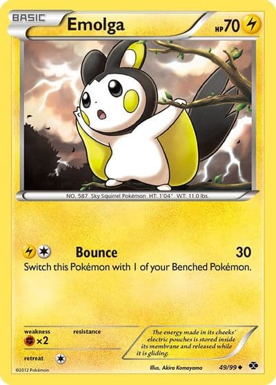 Emolga Next Destinies Pokemon card