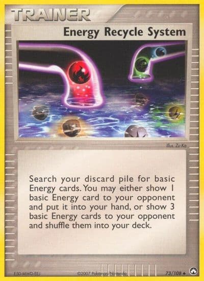 Energy Recycle System Power Keepers Pokemon card