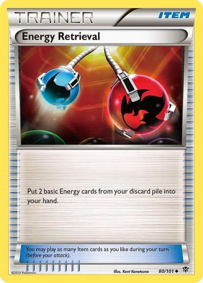 Energy Retrieval Plasma Blast Pokemon card
