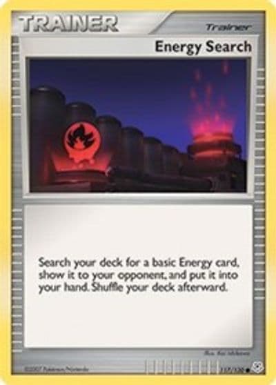 Energy Search Diamond and Pearl Pokemon card