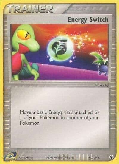 Energy Switch Ruby and Sapphire Pokemon card