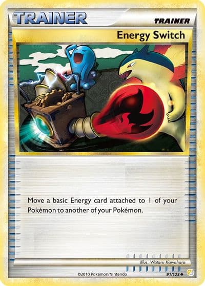 Energy Switch HeartGold SoulSilver Pokemon card