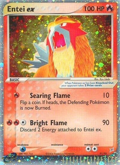 Entei ex Team Magma vs Team Aqua Pokemon card