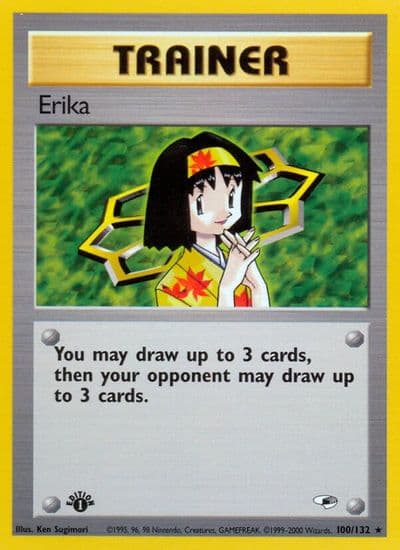 Erika (100) Gym Heroes Pokemon card