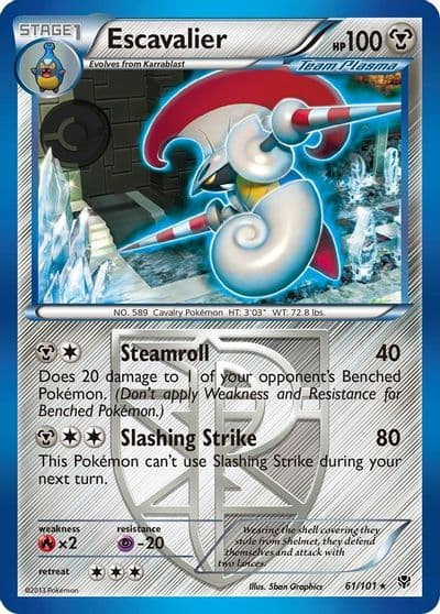 Escavalier (Team Plasma) Plasma Blast Pokemon card