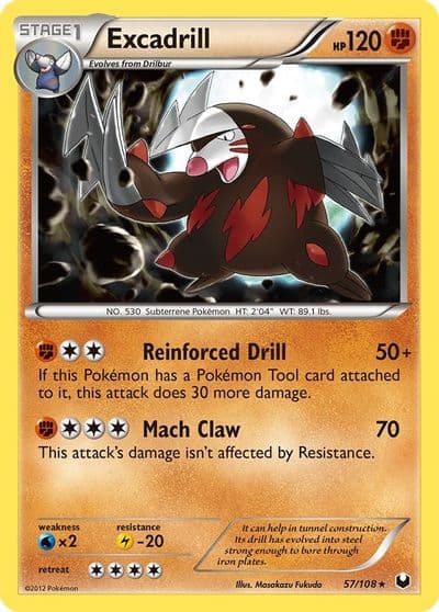 Excadrill (57) Dark Explorers Pokemon card