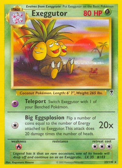 Exeggutor Legendary Collection Pokemon card