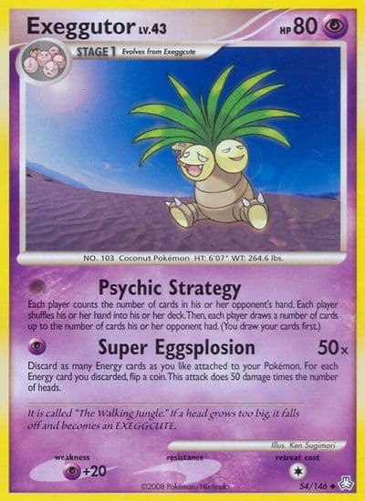 Exeggutor Legends Awakened Pokemon card