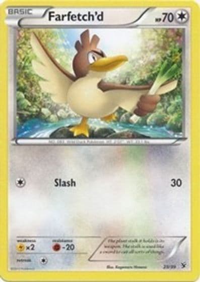 Farfetch'd Kalos Starter Set Pokemon card