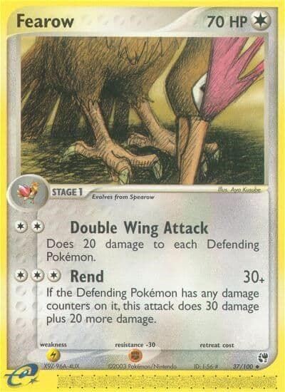 Fearow Sandstorm Pokemon card