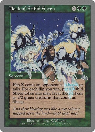 Flock of Rabid Sheep Unglued Magic card