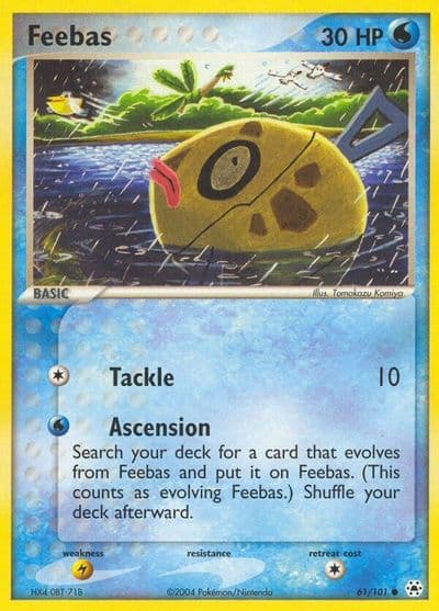 Feebas Hidden Legends Pokemon card