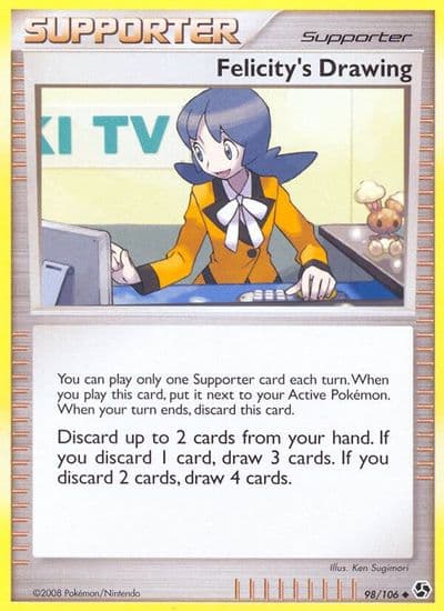 Felicity's Drawing Great Encounters Pokemon card