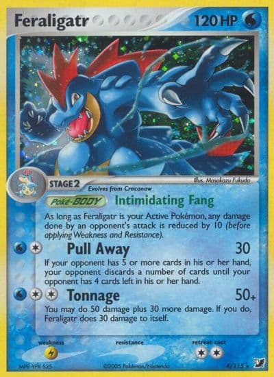 Feraligatr Unseen Forces Pokemon card