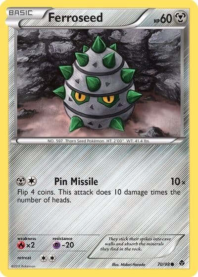 Ferroseed (70) Emerging Powers Pokemon card