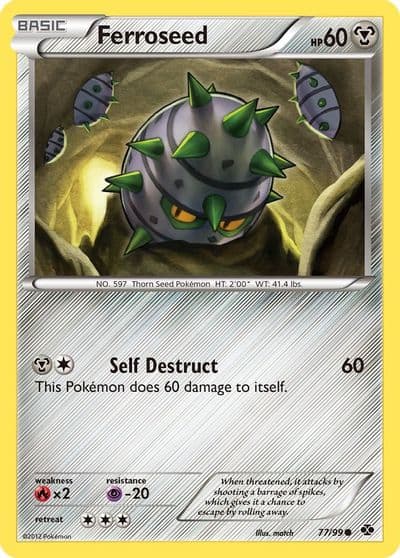 Ferroseed Next Destinies Pokemon card