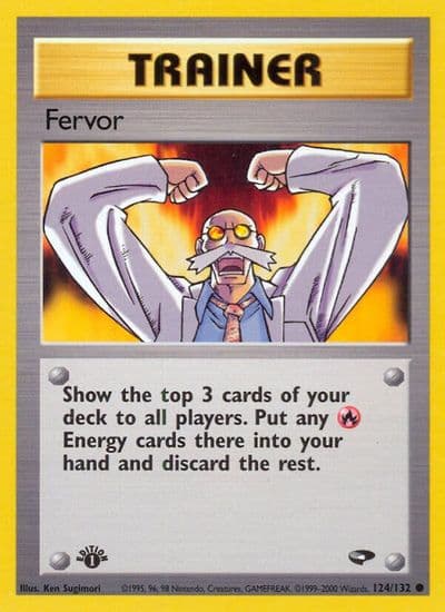 Fervor Gym Challenge Pokemon card