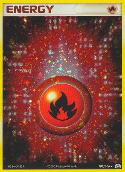 Fire Energy Emerald Pokemon card